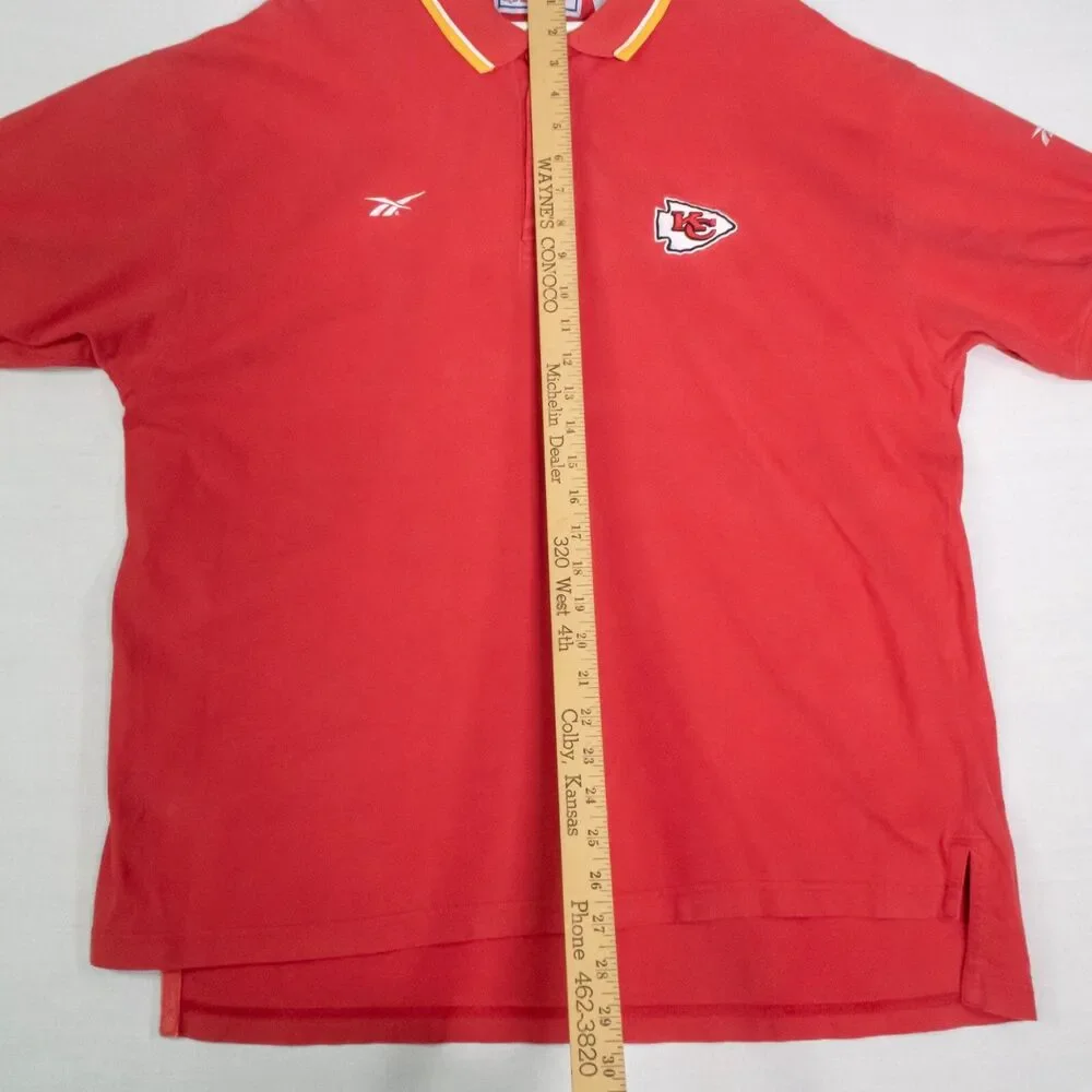 Vintage 90's Kansas City Chiefs Apex One Pro Line Polo Size XL